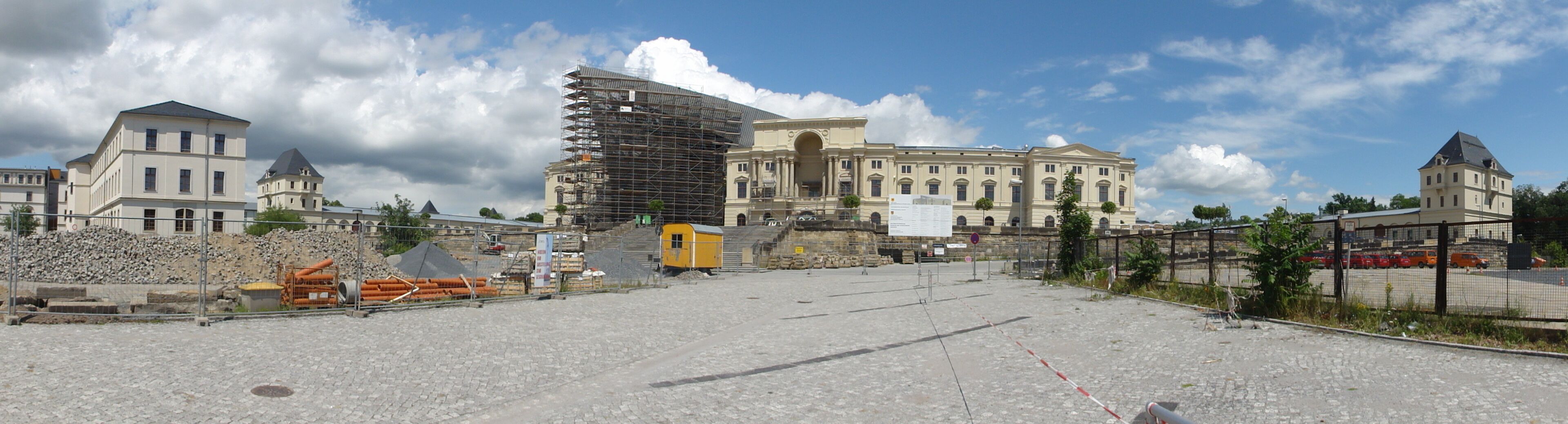 The Military History Museum of the Germany in Dresden-Albertstadt.