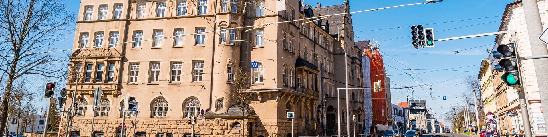 City Hall called Rathaus Wahren in Leipzig, Germany