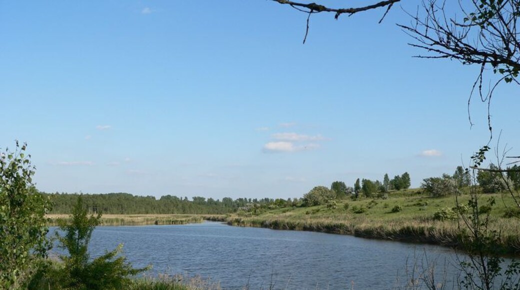 Ehemaliger Tagebau, "Blaues Auge", zwischen Bruckdorf und Osendorf, Halle (Saale)