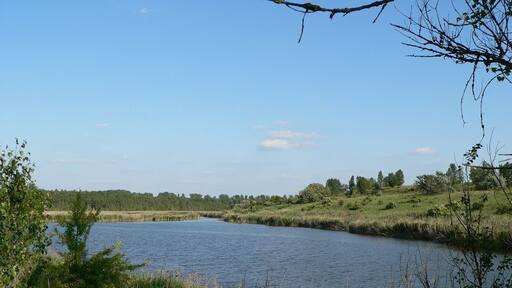 Ehemaliger Tagebau, "Blaues Auge", zwischen Bruckdorf und Osendorf, Halle (Saale)