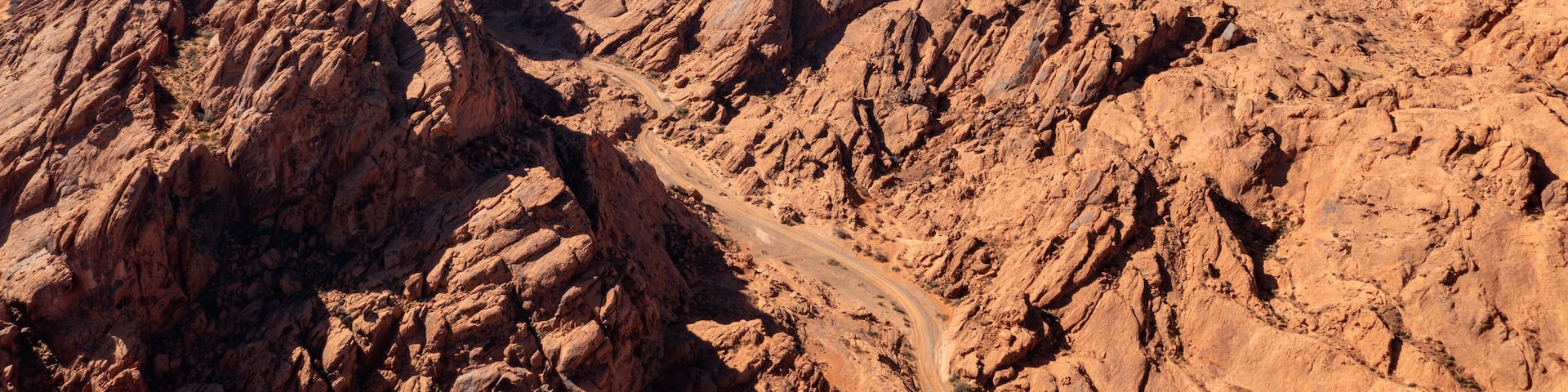 The stunning beauty of Valley of Fire National Monument and Logandale Trail area from above