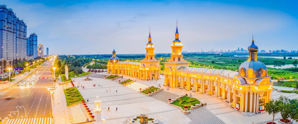 Cityscape of Harbin. Located in Harbin, Heilongjiang, China.