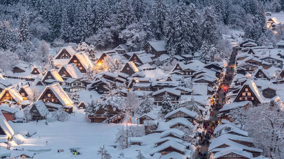 Shirakawago light-up Panorama