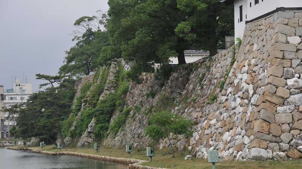 South face stone wall, Imabari Castle