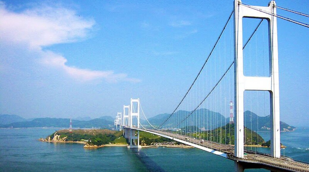 澄み渡るしまなみ海道 (今治市 糸山公園) Setouchi Shimanami Kaido Expressway in summer 04 Aug, 2001