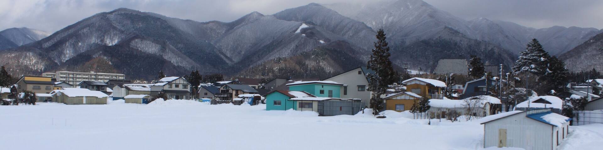 猪苗代付近の風景