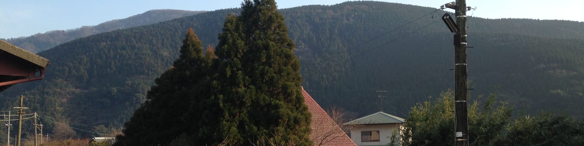 立野駅より望む立野火口瀬