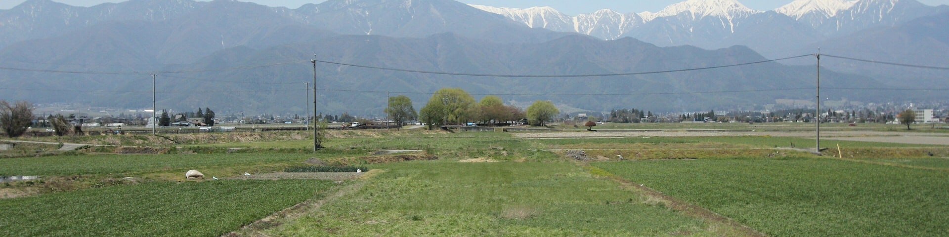 南豊科駅付近の風景