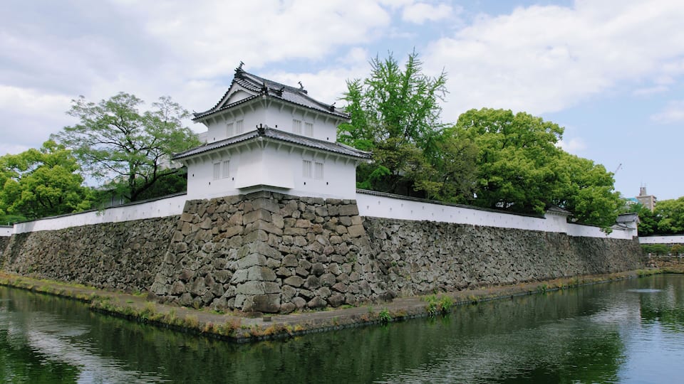 Funai Castle in Oita, Oita prefecture, Japan