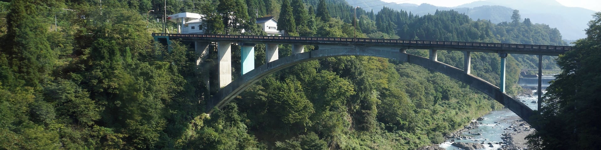 常願寺川と芳見橋 - Yoshimi Bridge at Joganji River