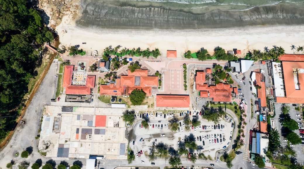 Aerial view of beach located in Kuantan Pahang Malaysia