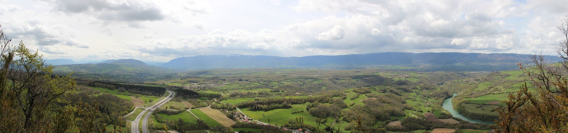 Panoramic view from the Vuache