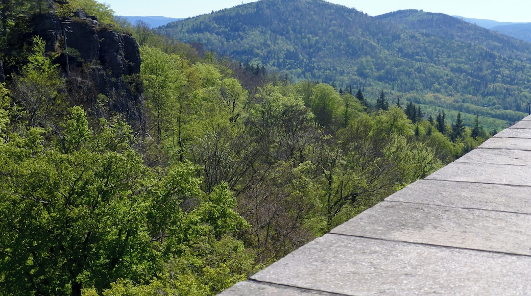 Schloss Hohenbaden; Blick vom Bergfried zum Merkur
