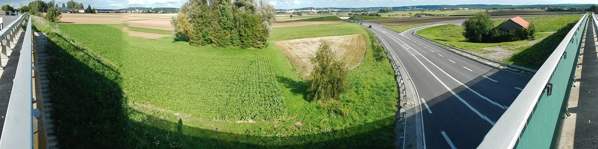 Rumdumblick von der Mühlackerstraße K1004 zwischen Darmsheim und Maichingen