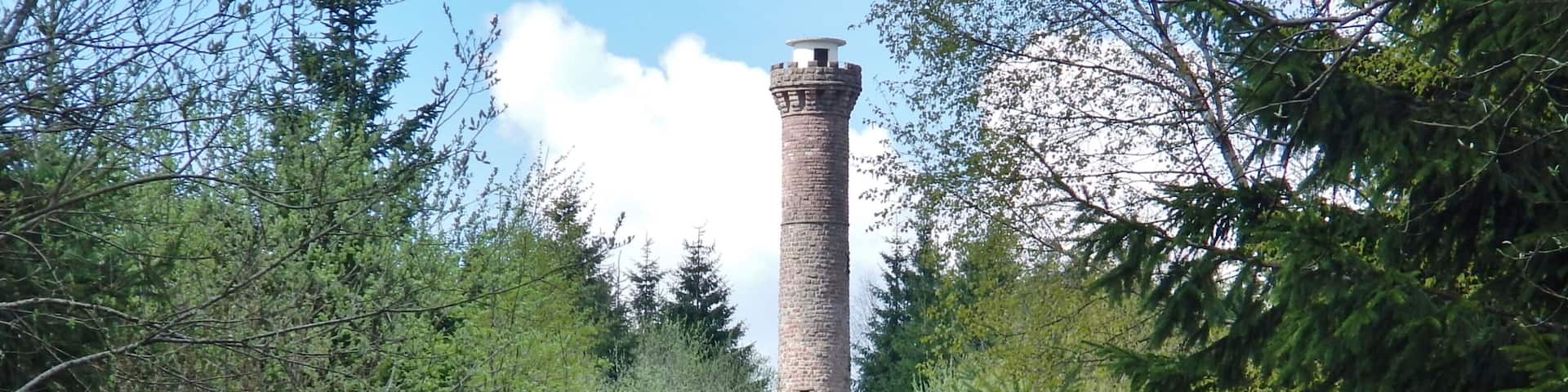 Blick zum Hohlohturm (Kaiser-Wilhelm-Turm)