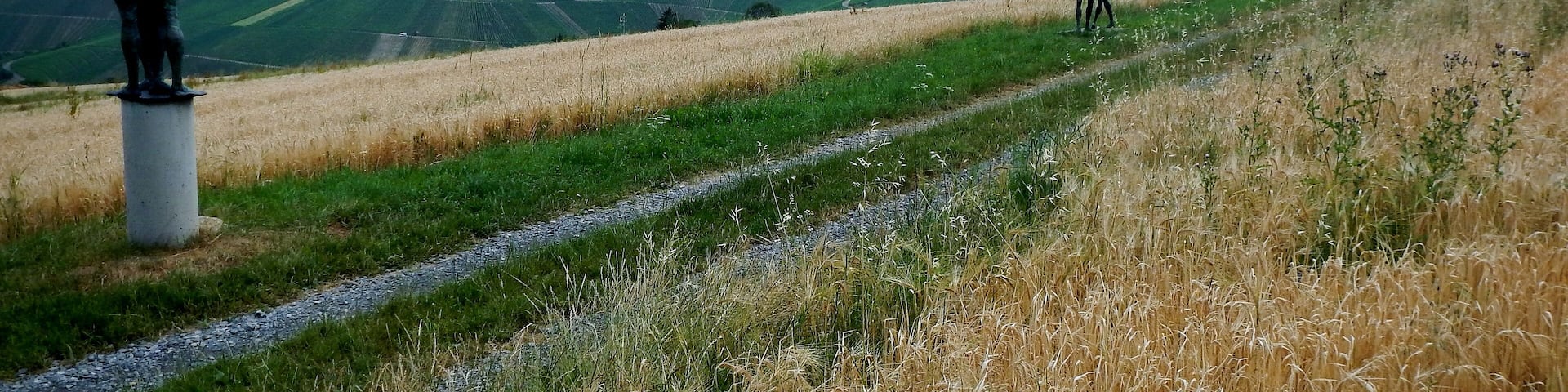 Bronzeplastiken am Skulpturenpfad durch die Strümpfelbacher Weinberge von Karl Ulrich Nuss, geb. 1943, wohnhaft seit 1970 in Strümpfelbach