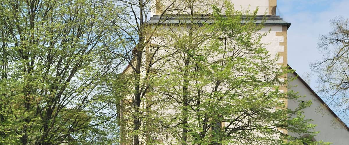 The tower of the protestant Oswald-Church in Stuttgart-Weilimdorf, a district of Stuttgart in the German Federal State Baden-Württemberg.