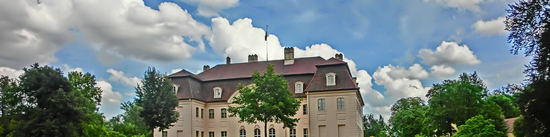 Blick aufs Schloß über den Schloßsee Juli 2014