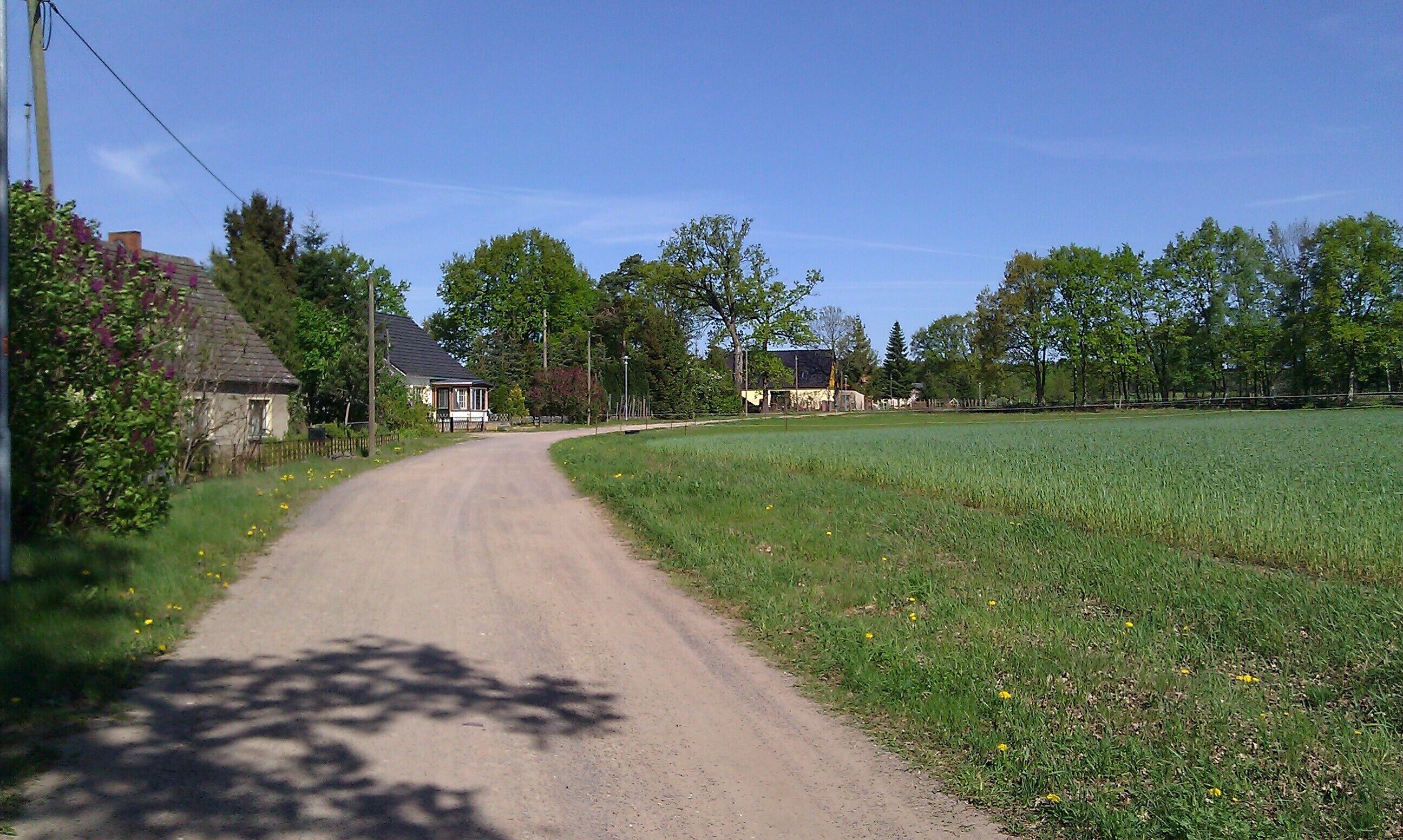 view in Neu Sagast, disctrict Prignitz, Brandenburg, Germany