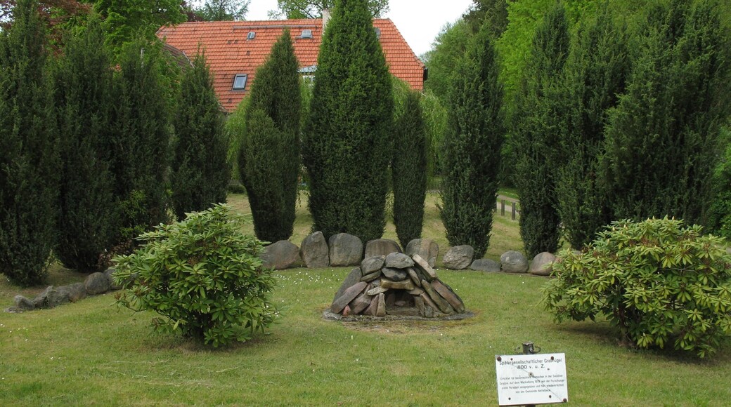 Grave mound in Putlitz-Nettelbeck in Brandenburg, Germany