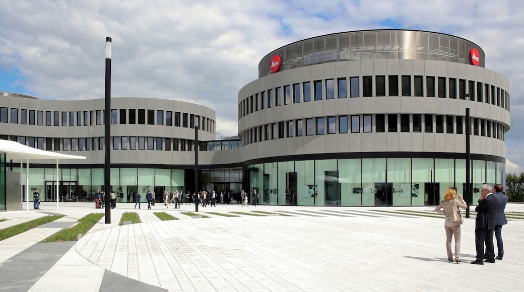 The 2014 built Leica World in Wetzlar of the Leica Camera AG. Architects: Gruber + Kleine-Kraneburg