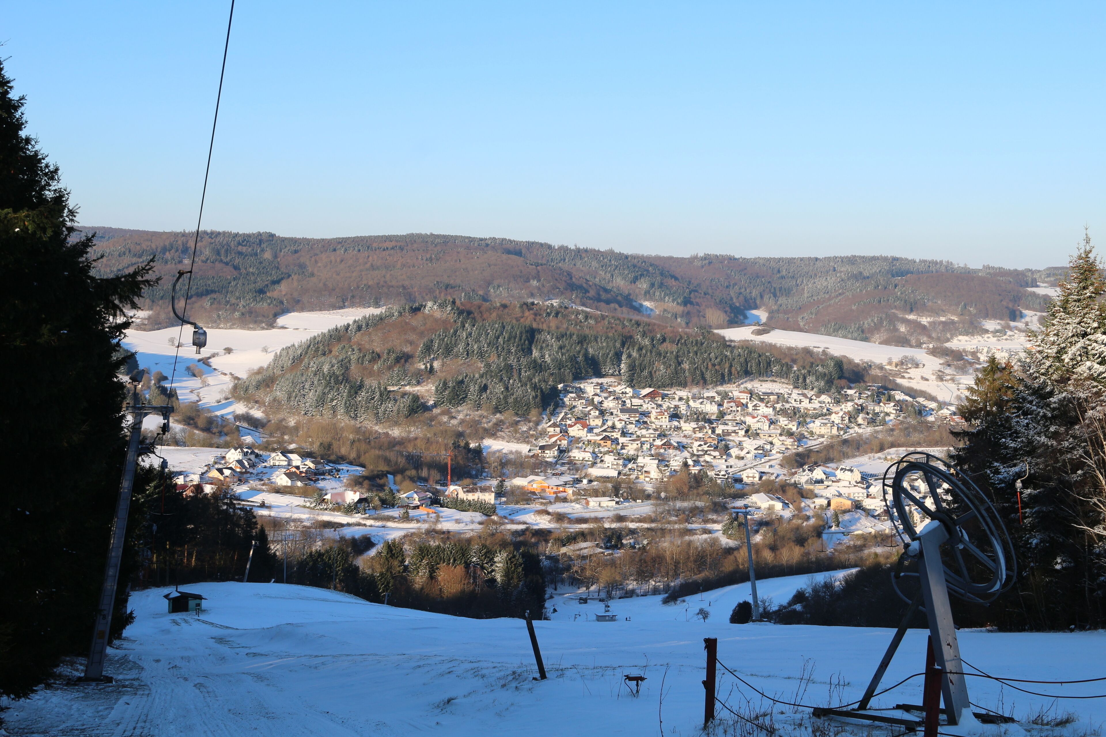 Hartenrod Skipiste von oben