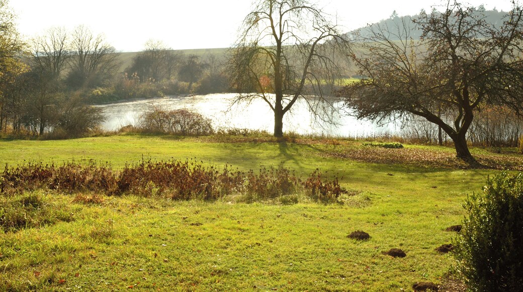 Ein Teich/See? auf dem zu Oberweimar (Hessen) gehörigen Rittergut Germershausen