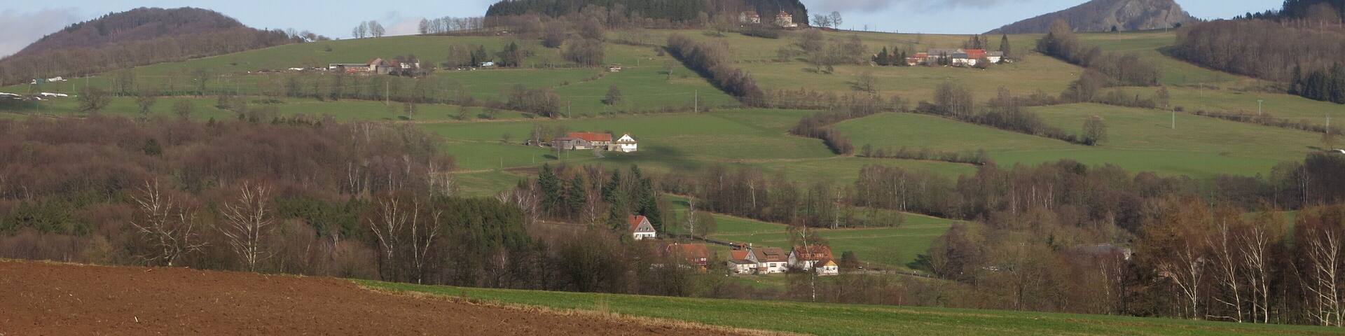 Maulkuppe in the Rhön Mountains seen from southwest