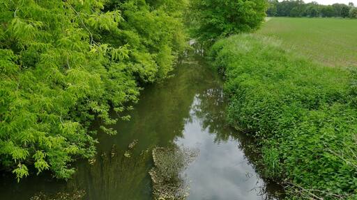 LSG-H 48 Fuhsetal: K128-Brücke über die Fuhse von Uetze nach Dedenhausen, Blick in Fließrichtung