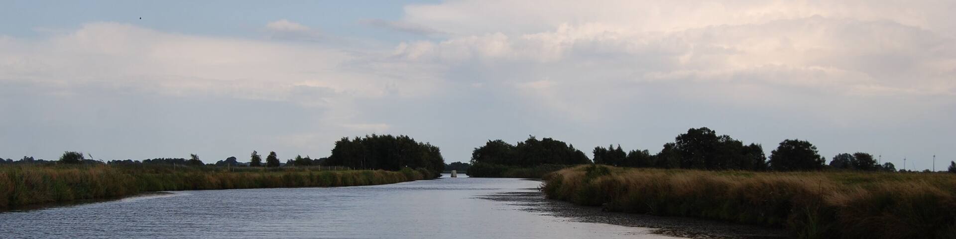 Junction canal to the nature reserve "Südteil Großes Meer" (southern part of big 'sea')