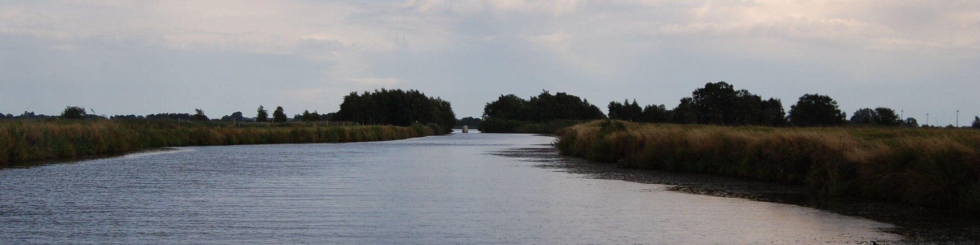 Junction canal to the nature reserve "Südteil Großes Meer" (southern part of big 'sea')