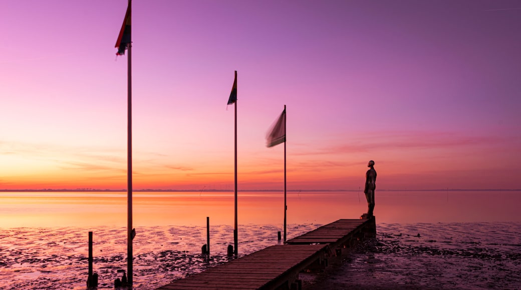 sunset over the sea