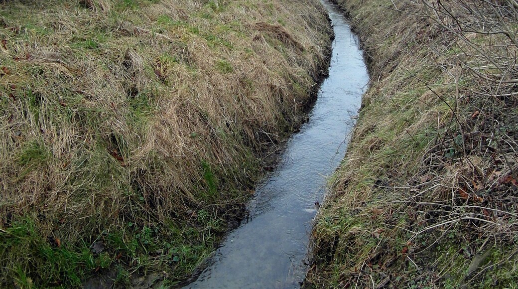 Der Levster Bach in Redderse, Stadtteil von Gehrden, Region Hannover, Niedersachsen, Deutschland