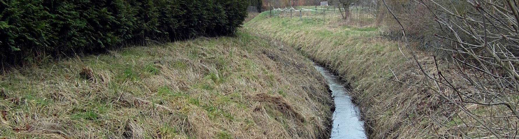 Der Levster Bach in Redderse, Stadtteil von Gehrden, Region Hannover, Niedersachsen, Deutschland