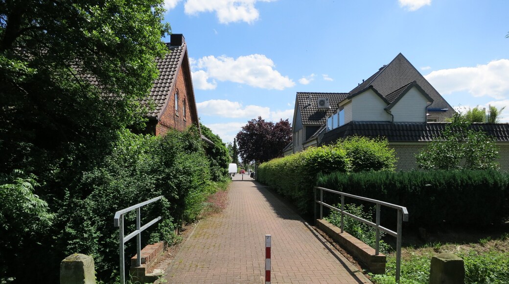 Übergang über die Sudweyher Beeke in Weyhe-Sudweyhe am Südende der Straße "Achter de Beeke"
