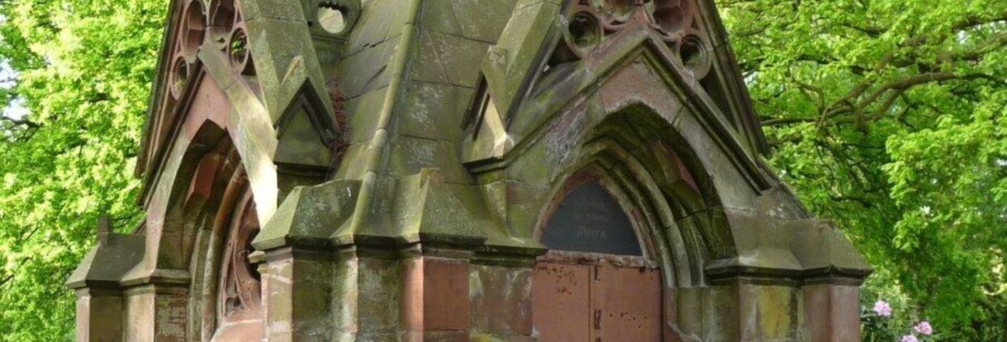 Ahlers-Mausoleum on the cemetery in Bremerhaven-Wulsdorf