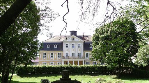 Kitzen manor house with memorial to Theodor Körner (Pegau, Leipzig district, Saxony)