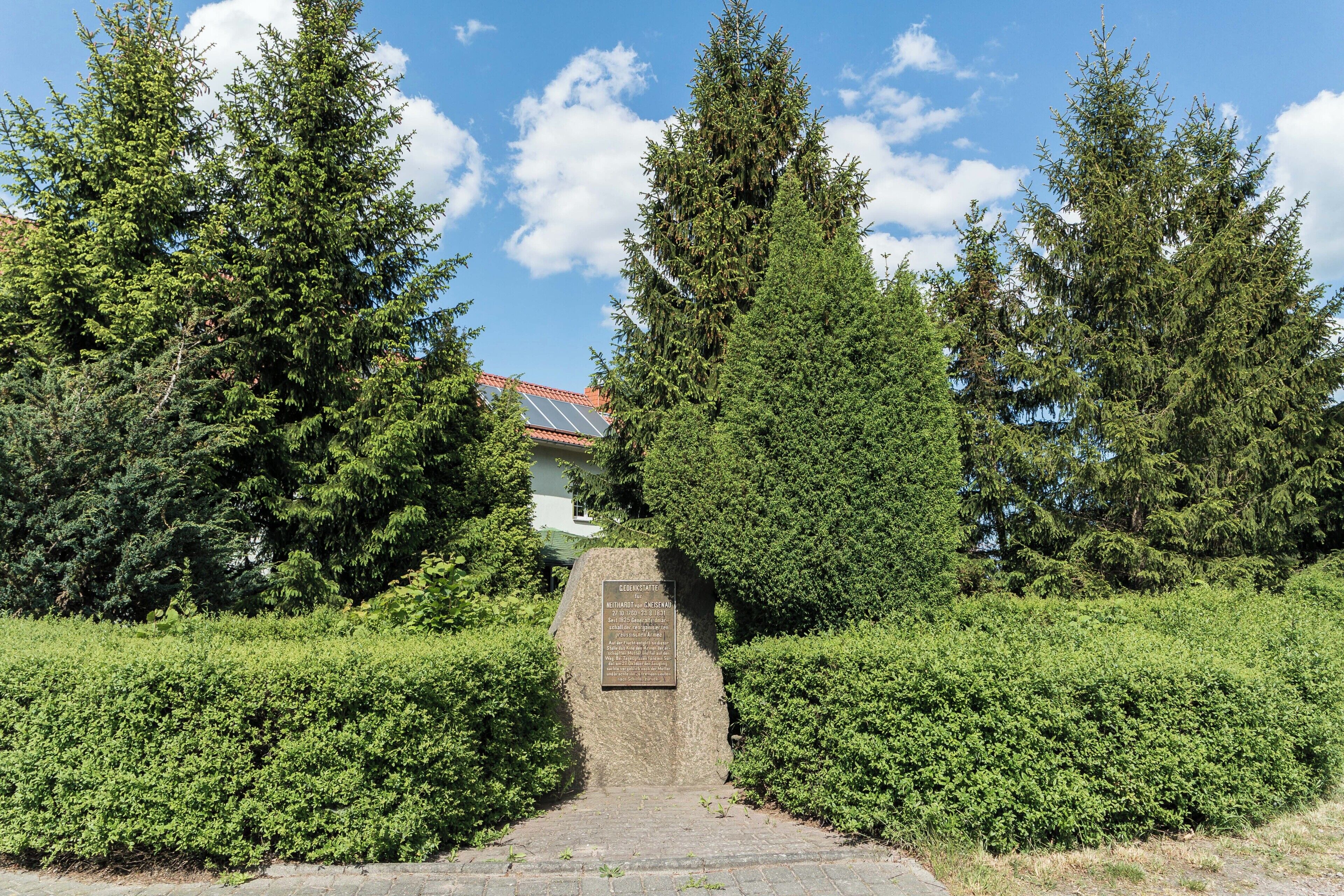 Gedenkstätte für Neithardt von Gneisenau in Schildau