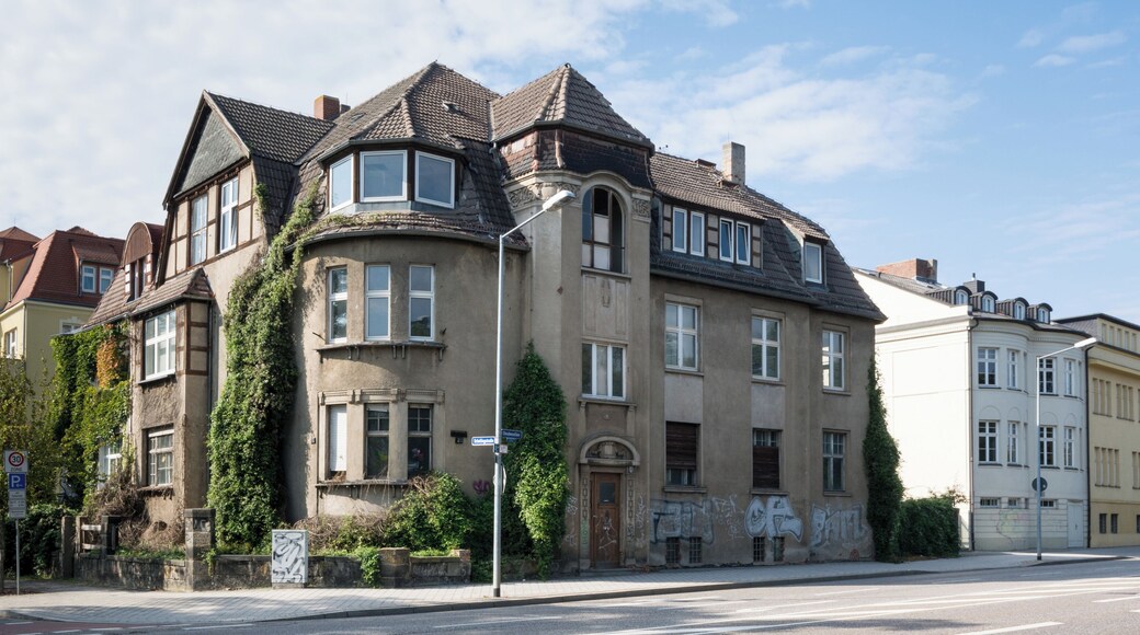 This is a photograph of an architectural monument. It is on the list of cultural monuments of Magdeburg