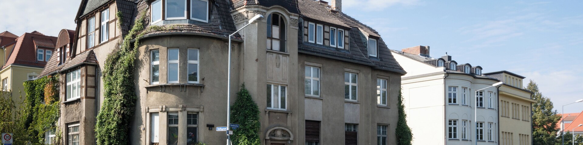 This is a photograph of an architectural monument. It is on the list of cultural monuments of Magdeburg