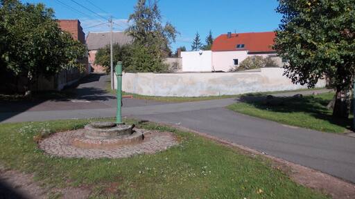 Pump in Garsena (Könnern, district of Salzlandkreis, Saxony-Anhalt)