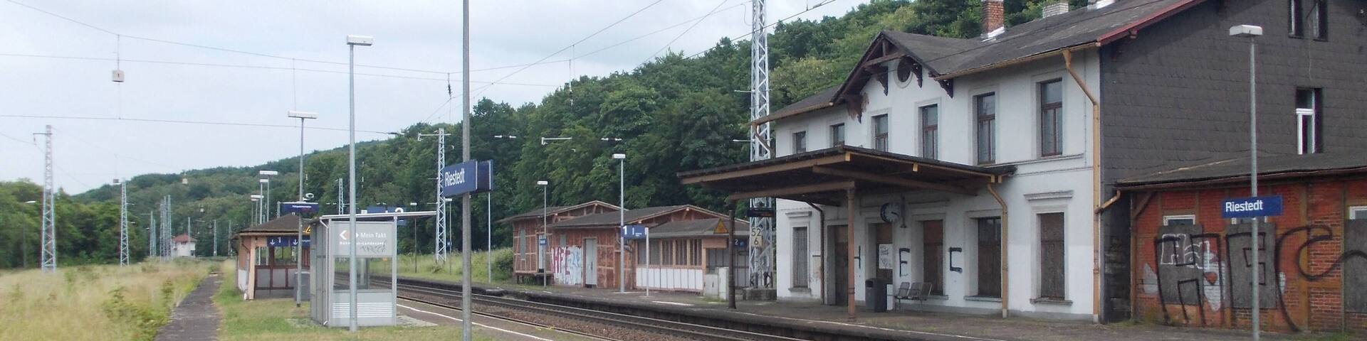 Riestedt train station (Sangerhausen, Mansfeld-Südharz district, Saxony-Anhalt)