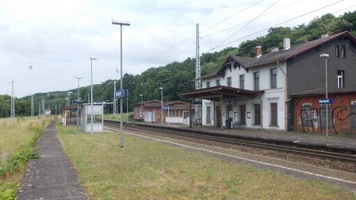 Riestedt train station (Sangerhausen, Mansfeld-Sรผdharz district, Saxony-Anhalt)