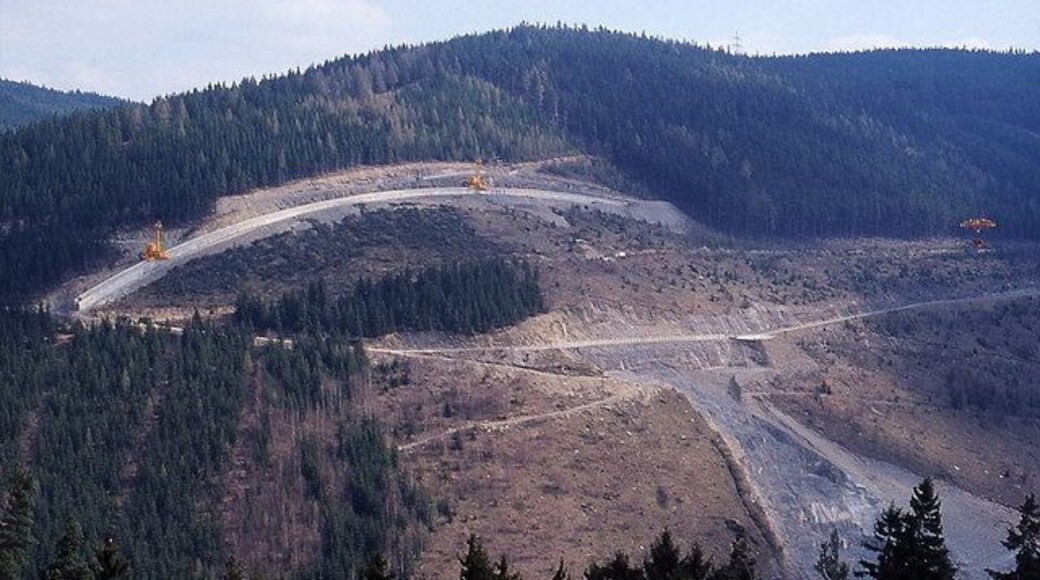 Baustelle Talsperre Leibis-Lichte (Construction site for the Reservoir Leibis-Lichte)