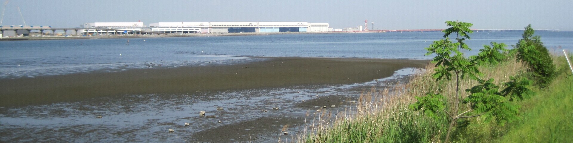 多摩川河口と羽田空港