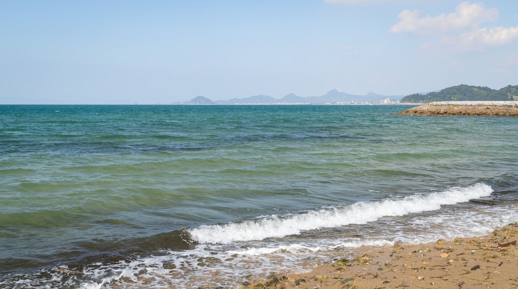 Horie showing a beach and general coastal views