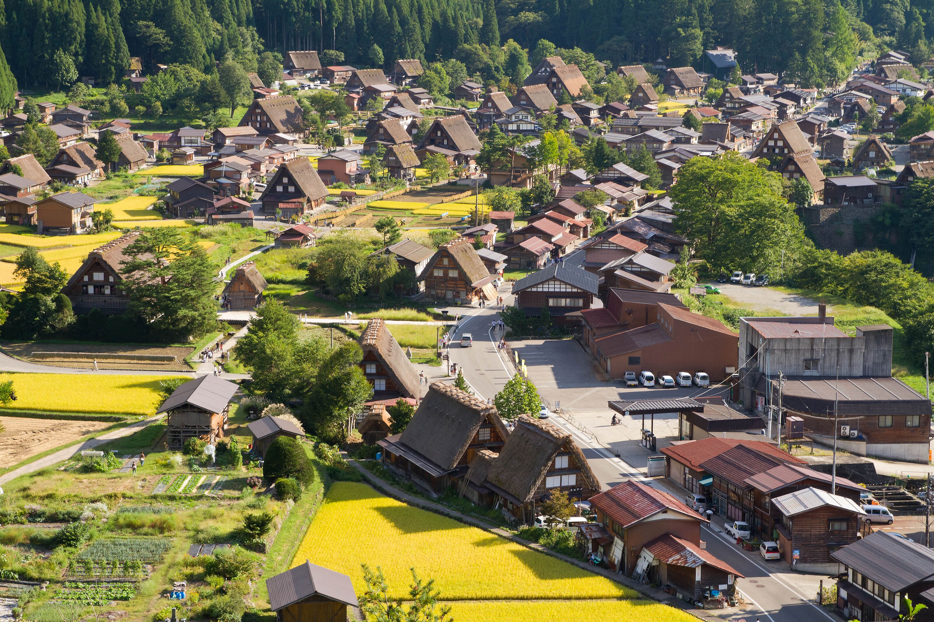 Traditional and Historical Japanese village Ogimachi - Shirakawa-go, Japan