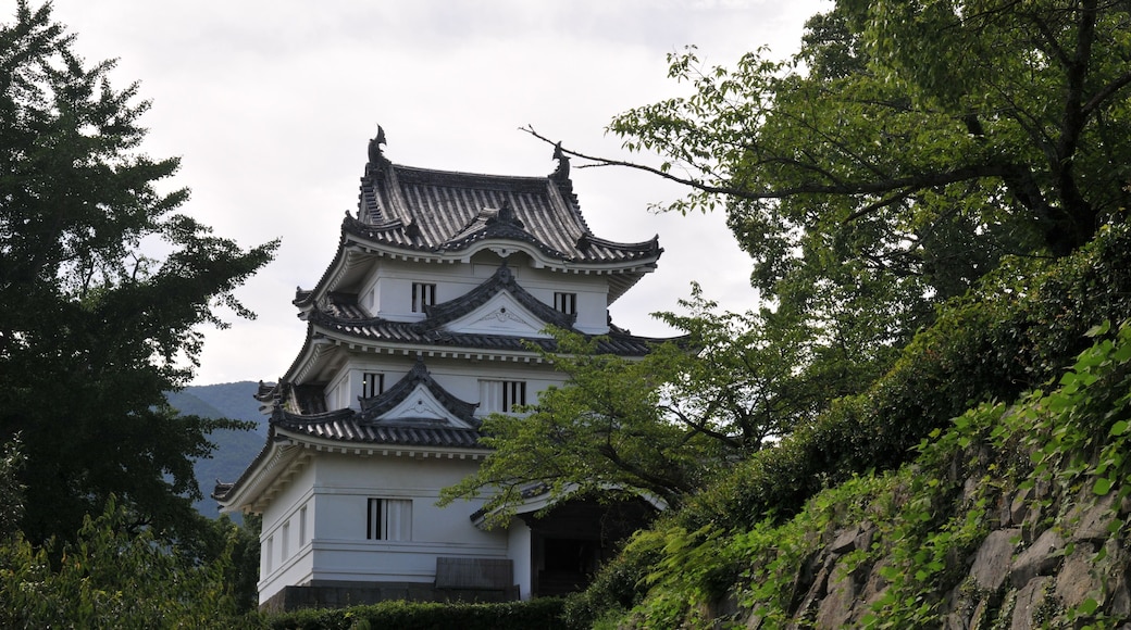 The keep and Hon-maru stone wall, Uwajima Casle