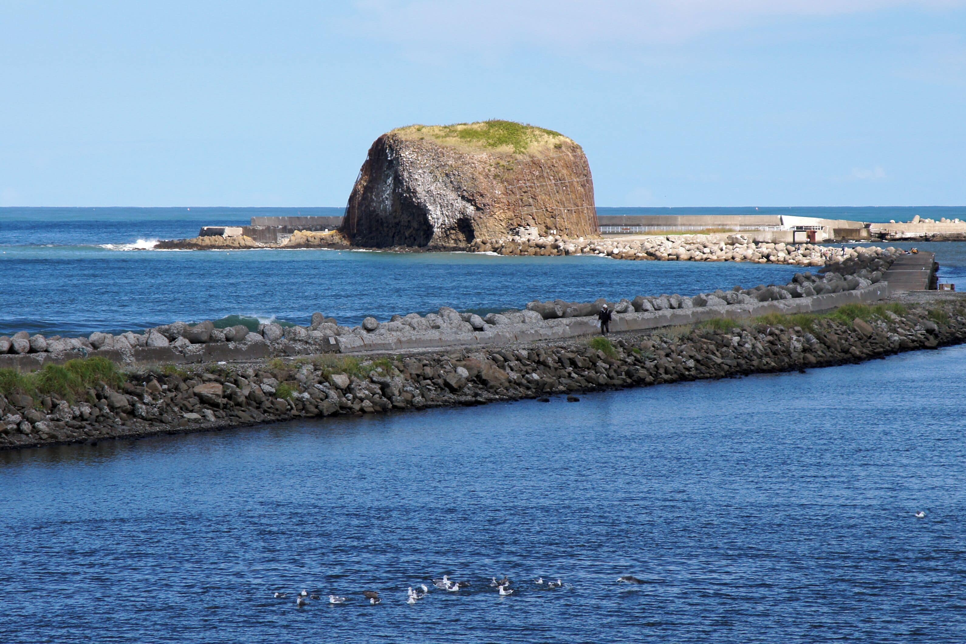 Boshi-iwa (Boshi Rock) in Abashiri, Hokkaido prefecture, Japan