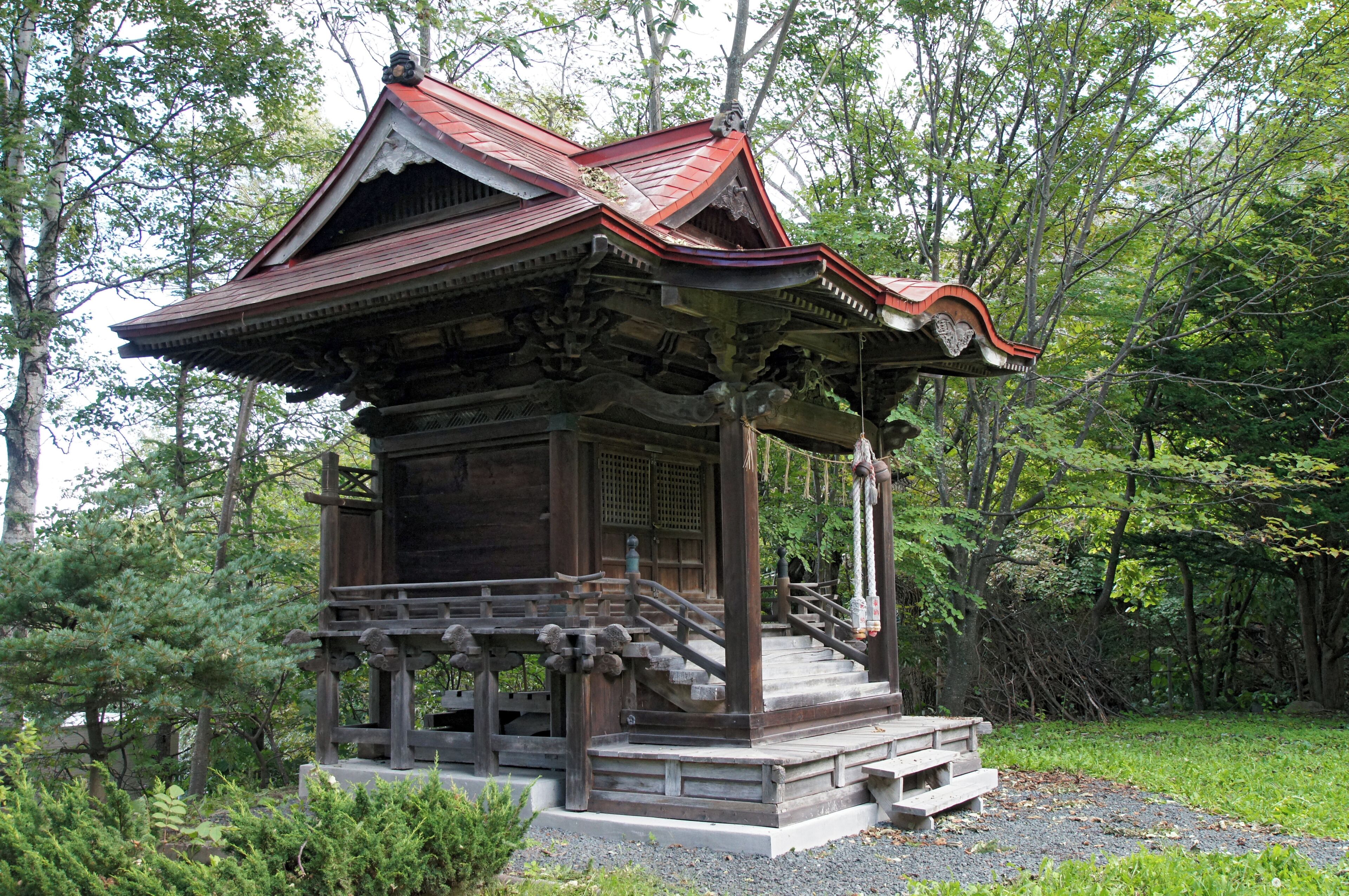 Abashiri-gokoku-jinja in Abashiri, Hokkaido prefecture, Japan